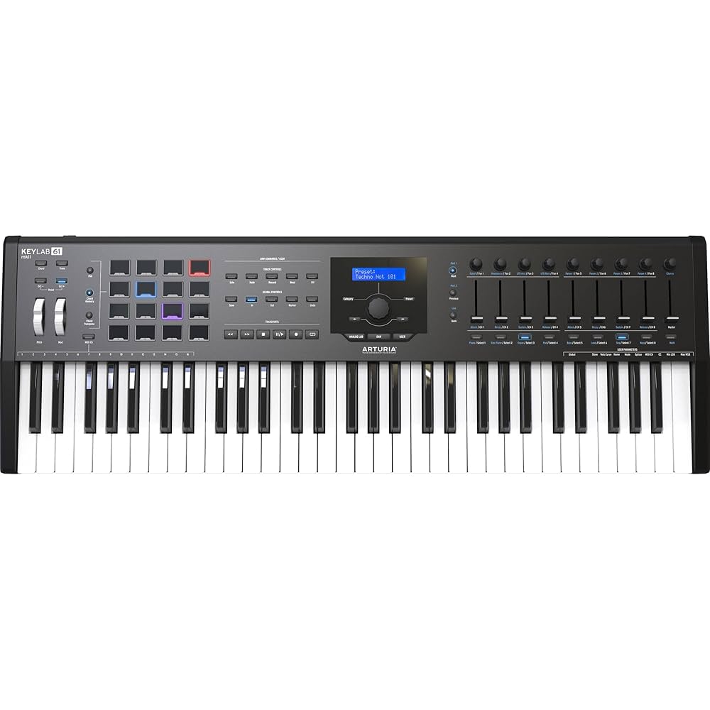 Arturia KeyLab 61 MKII Czarny : Amazon.pl: Instrumenty muzyczne